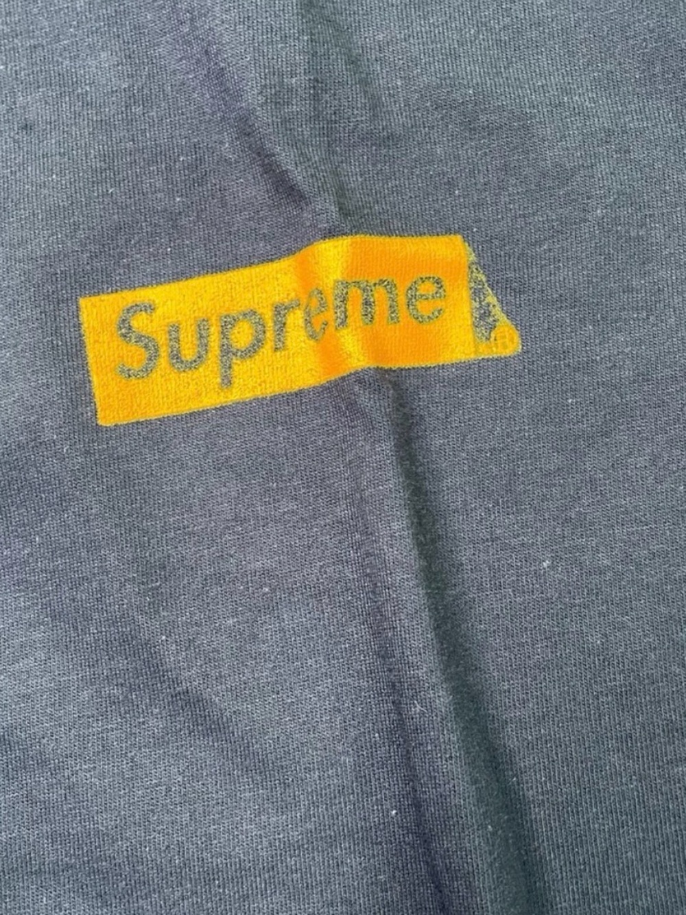 Supreme New Navy Blue & Orange Color XL Size Graphic Bodysnatchers T-Shirt